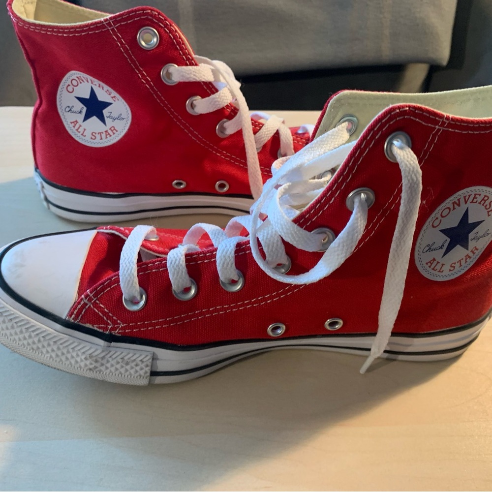 Converse Red High-Top Sneakers like New